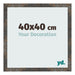 Bilderrahmen 40x40 cm Oxidiertes Metall MDF Bologna Vorne Messe | Yourdecoration.de