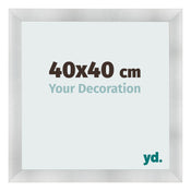 Bilderrahmen 40x40cm Aluminium Gebürstet MDF Pisa Vorne Messe | Yourdecoration.de