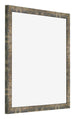 Bilderrahmen 40x40cm Blau Gold Meliert MDF Bologna Vorne Schrag | Yourdecoration.de