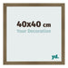 Bilderrahmen 40x40cm Bronze Dekor MDF Bologna Vorne Messe | Yourdecoration.de