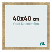 Bilderrahmen 40x40cm Gold Antik MDF Bologna Vorne Messe | Yourdecoration.de