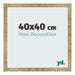 Bilderrahmen 40x40cm Gold Antik MDF Bologna Vorne Messe | Yourdecoration.de