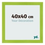Bilderrahmen 40x40cm Grün MDF Pisa Vorne Messe | Yourdecoration.de