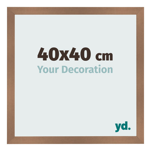 Bilderrahmen 40x40cm Kupfer Dekor MDF Bologna Vorne Messe | Yourdecoration.de