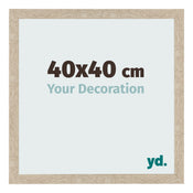Bilderrahmen 40x40cm Sonoma Eiche MDF Bologna Vorne Messe | Yourdecoration.de