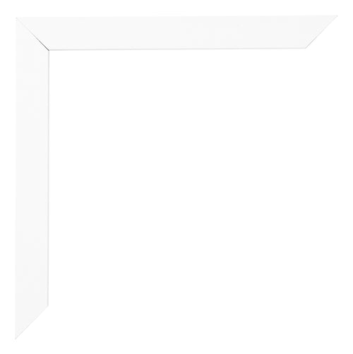 Bilderrahmen 40x40cm Weiss Matt MDF Bologna Detail Ecke | Yourdecoration.de