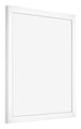 Bilderrahmen 40x40cm Weiss Matt MDF Bologna Vorne Schrag | Yourdecoration.de