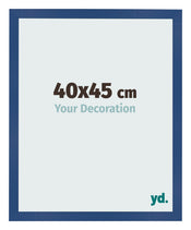 Bilderrahmen 40x45 cm Dunkelblau MDF Bologna Vorne Messe | Yourdecoration.de