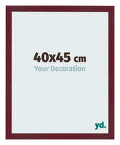 Bilderrahmen 40x45 cm Weinrot Gewischt MDF Bologna Vorne Messe | Yourdecoration.de