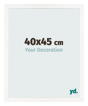 Bilderrahmen 40x45 cm Weiss Hochglanz MDF Bologna Vorne Messe | Yourdecoration.de