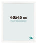 Bilderrahmen 40x45 cm Weiss Hochglanz MDF Bologna Vorne Messe | Yourdecoration.de