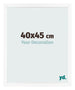 Bilderrahmen 40x45 cm Weiss Matt MDF Bologna Vorne Messe | Yourdecoration.de