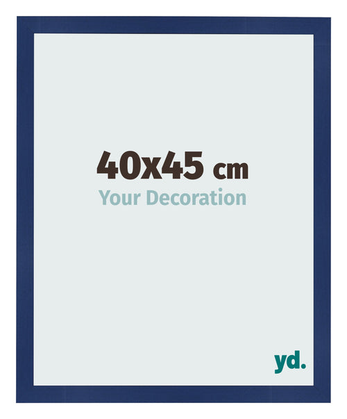 Bilderrahmen 40x45cm Dunkelblau Gewischt MDF Bologna Vorne Messe | Yourdecoration.de