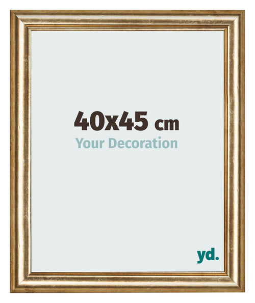 Bilderrahmen 40x45cm Gold Antik MDF Lazio Vorne Messe | Yourdecoration.de