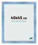 Bilderrahmen 40x45cm Hellblau Gewischt MDF Pisa Vorne Messe | Yourdecoration.de