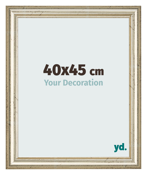 Bilderrahmen 40x45cm Metallglanz MDF Lazio Vorne Messe | Yourdecoration.de