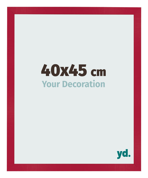 Bilderrahmen 40x45cm Rot MDF Bologna Vorne Messe | Yourdecoration.de