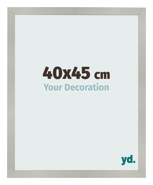Bilderrahmen 40x45cm Silber Matt MDF Bologna Vorne Messe | Yourdecoration.de