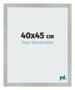 Bilderrahmen 40x45cm Silber Matt MDF Bologna Vorne Messe | Yourdecoration.de