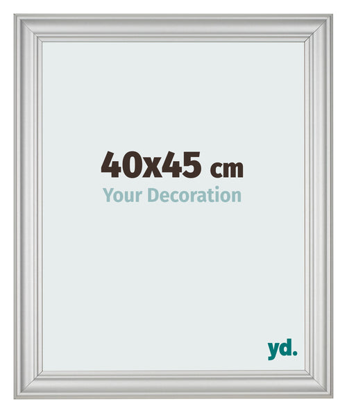Bilderrahmen 40x45cm Silber Matt MDF Lazio Vorne Messe | Yourdecoration.de