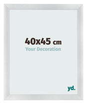 Bilderrahmen 40x45cm Silber Schwarz Gewischt MDF Pisa Vorne Messe | Yourdecoration.de