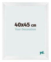 Bilderrahmen 40x45cm Weiß Vintage MDF Pisa Vorne Messe | Yourdecoration.de