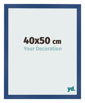 Bilderrahmen 40x50 cm Dunkelblau MDF Bologna Vorne Messe | Yourdecoration.de