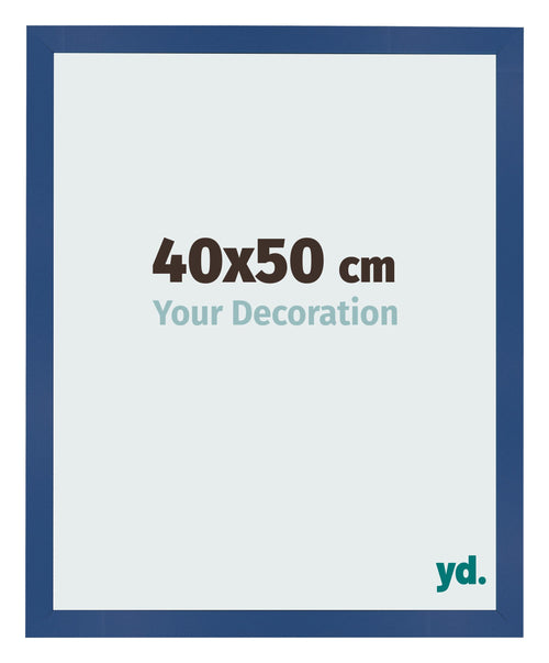 Bilderrahmen 40x50 cm Dunkelblau MDF Bologna Vorne Messe | Yourdecoration.de