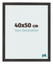 Bilderrahmen 40x50 cm Schwarz Matt MDF Bologna Vorne Messe | Yourdecoration.de