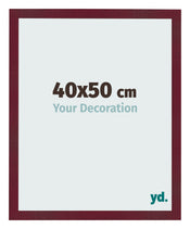 Bilderrahmen 40x50 cm Weinrot Gewischt MDF Bologna Vorne Messe | Yourdecoration.de