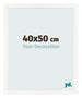 Bilderrahmen 40x50 cm Weiss Hochglanz MDF Bologna Vorne Messe | Yourdecoration.de