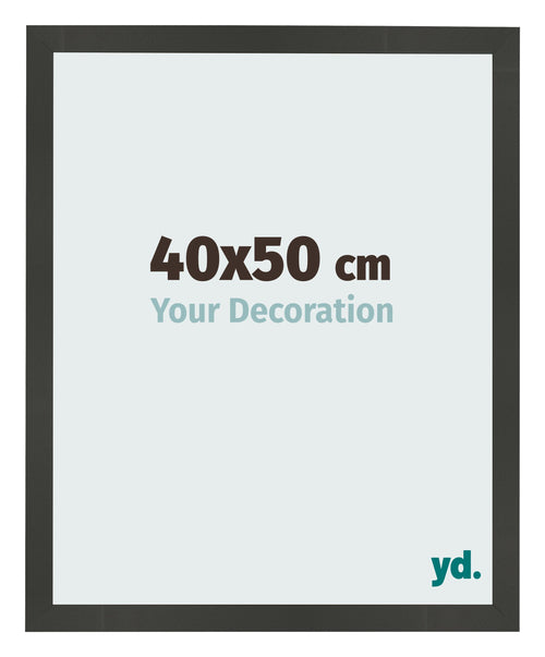 Bilderrahmen 40x50cm Antrazit MDF Bologna Vorne Messe | Yourdecoration.de
