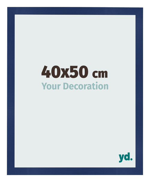 Bilderrahmen 40x50cm Dunkelblau Gewischt MDF Bologna Vorne Messe | Yourdecoration.de