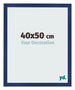 Bilderrahmen 40x50cm Dunkelblau Gewischt MDF Bologna Vorne Messe | Yourdecoration.de