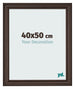 Bilderrahmen 40x50cm Eiche Dunkel MDF Lazio Vorne Messe | Yourdecoration.de