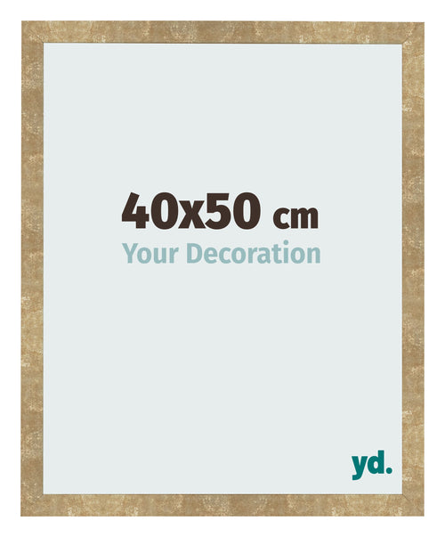Bilderrahmen 40x50cm Gold Antik MDF Bologna Vorne Messe | Yourdecoration.de
