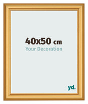Bilderrahmen 40x50cm Gold Matt MDF Lazio Vorne Messe | Yourdecoration.de
