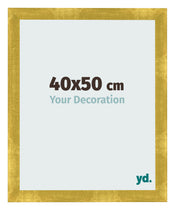 Bilderrahmen 40x50cm Gold Vintage MDF Pisa Vorne Messe | Yourdecoration.de