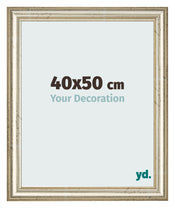 Bilderrahmen 40x50cm Metallglanz MDF Lazio Vorne Messe | Yourdecoration.de