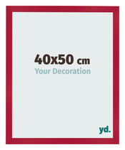Bilderrahmen 40x50cm Rot MDF Bologna Vorne Messe | Yourdecoration.de