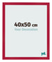 Bilderrahmen 40x50cm Rot MDF Bologna Vorne Messe | Yourdecoration.de