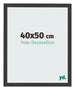 Bilderrahmen 40x50cm Schwarz Gemasert MDF Bologna Vorne Messe | Yourdecoration.de