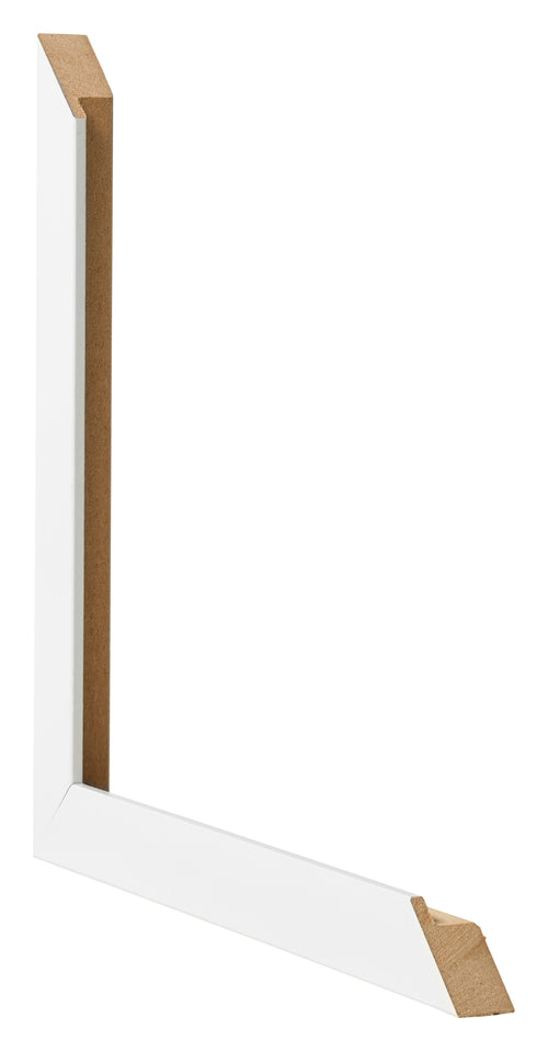 Bilderrahmen 40x50cm Weiss Hochglanz MDF Bologna Detail Querschnitte | Yourdecoration.de