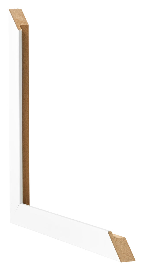 Bilderrahmen 40x50cm Weiss Matt MDF Bologna Detail Querschnitte | Yourdecoration.de