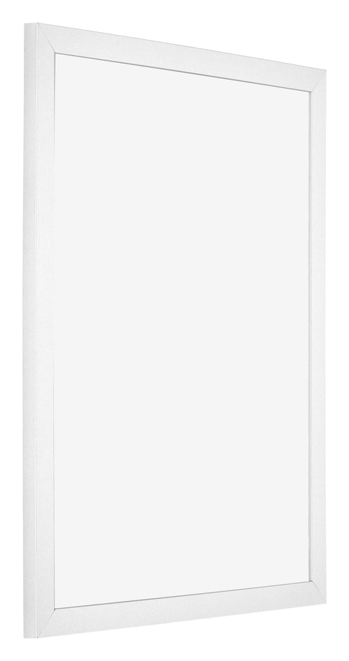 Bilderrahmen 40x50cm Weiss Matt MDF Bologna Vorne Schrag | Yourdecoration.de