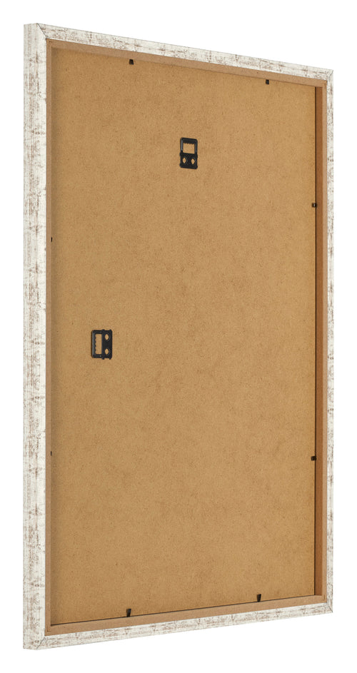 Bilderrahmen 40x50cm Weiß Vintage MDF Bologna Ruckseite Schrag | Yourdecoration.de