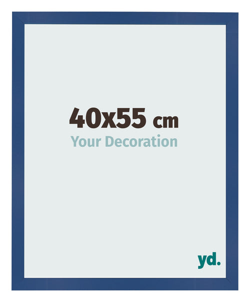 Bilderrahmen 40x55 cm Dunkelblau MDF Bologna Vorne Messe | Yourdecoration.de