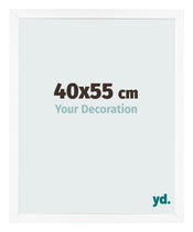 Bilderrahmen 40x55 cm Weiss Matt MDF Bologna Vorne Messe | Yourdecoration.de