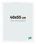 Bilderrahmen 40x55 cm Weiss Matt MDF Bologna Vorne Messe | Yourdecoration.de