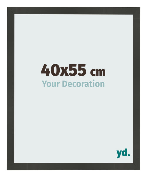 Bilderrahmen 40x55cm Antrazit MDF Bologna Vorne Messe | Yourdecoration.de